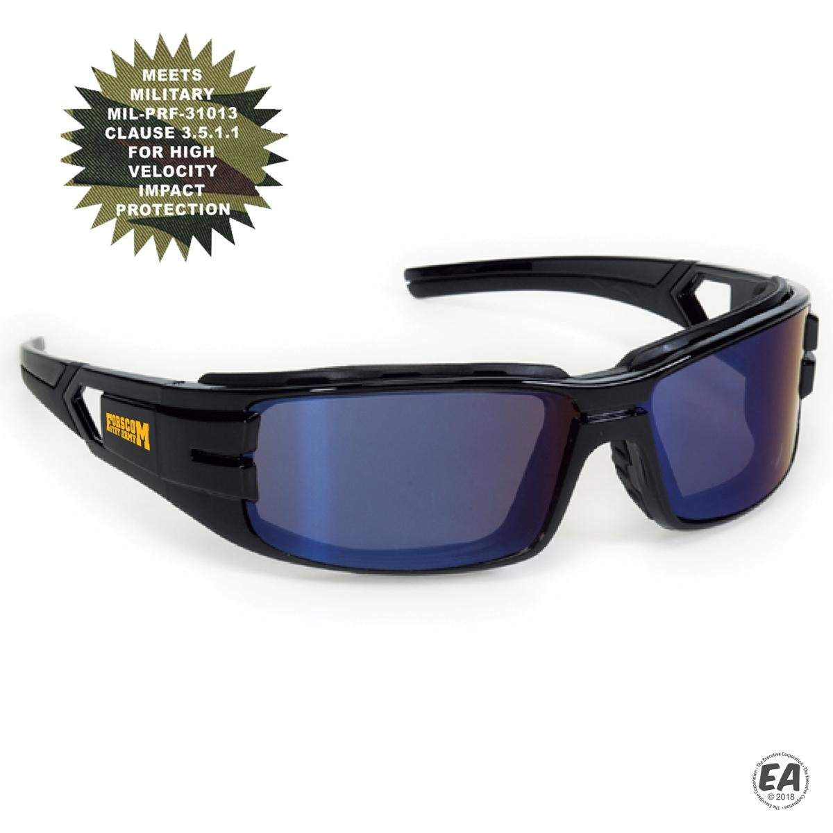 INOX Premium Trooper GS-1772 Blue Mirror Lens Safety Sun Glasses