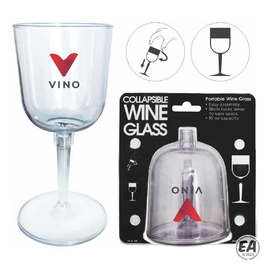 10 oz Portable-Collapsible Economy Portable Wine Glass