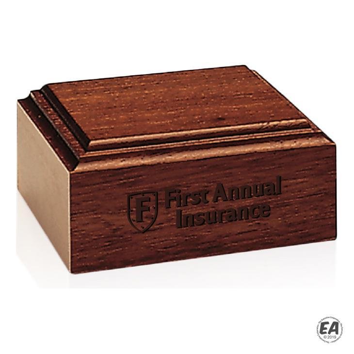 Jaffa Mahogany-Tone Wood Base Unlighted
