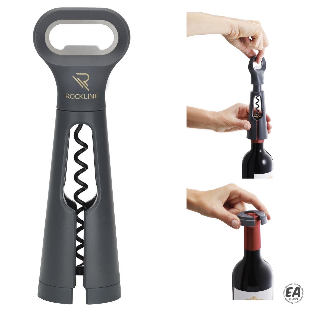 Joseph Joseph BarStar 3-in-1 Gray Corkscrew