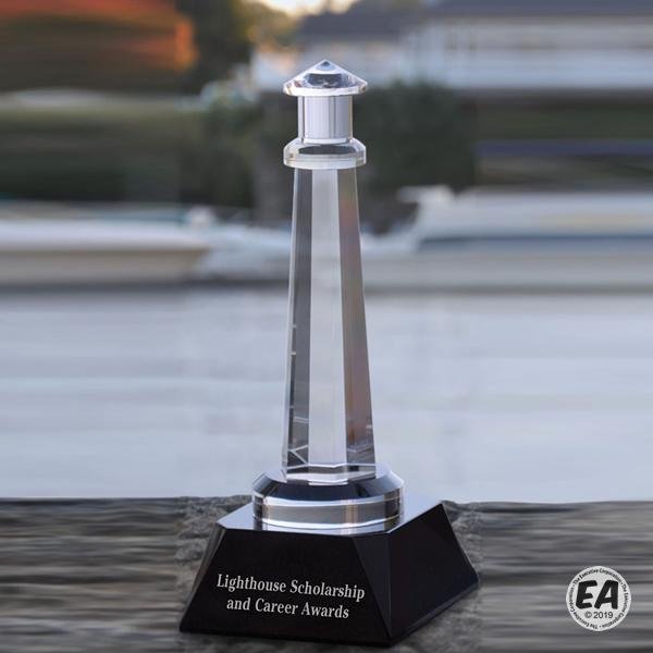 Small Cambridge Lighthouse with Black Base