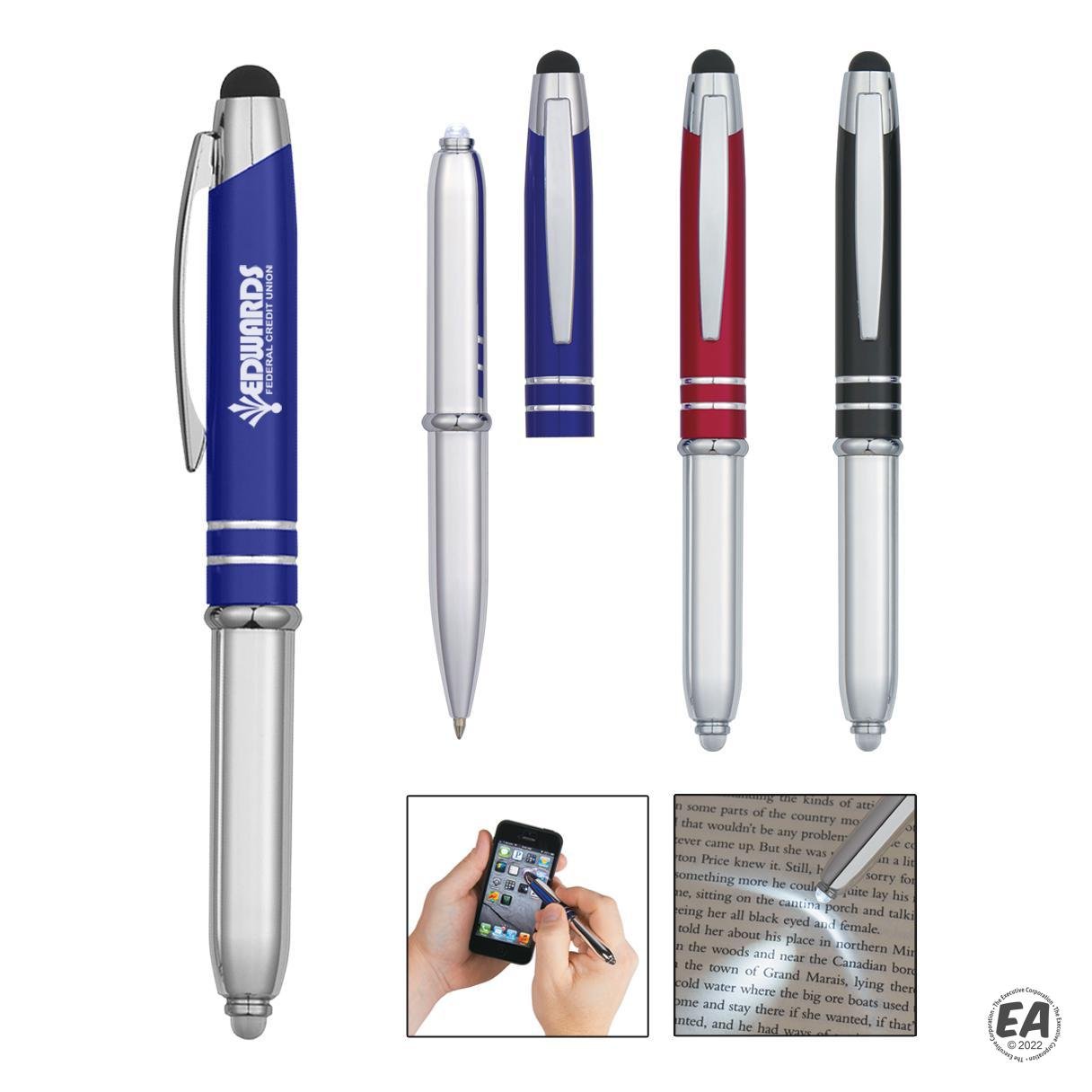Flip Around Stylus LED Light Pen