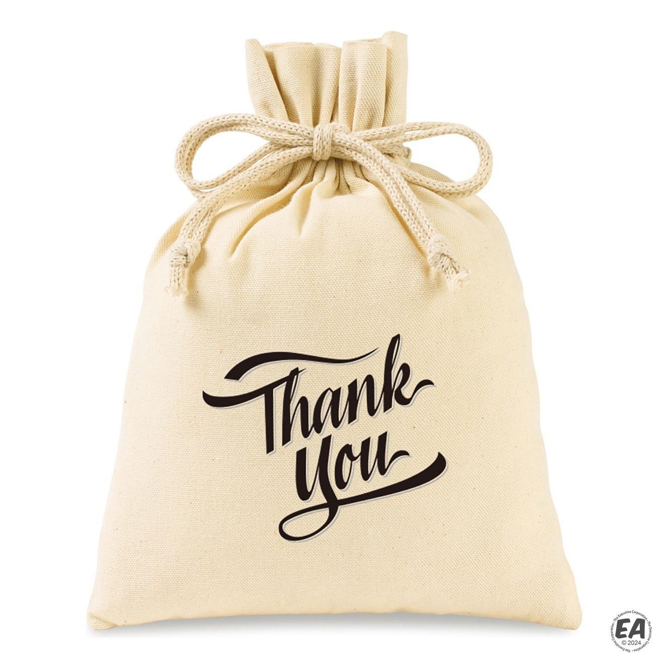 Eco-conscious Canvas Drawstring Gift Bag - Medium