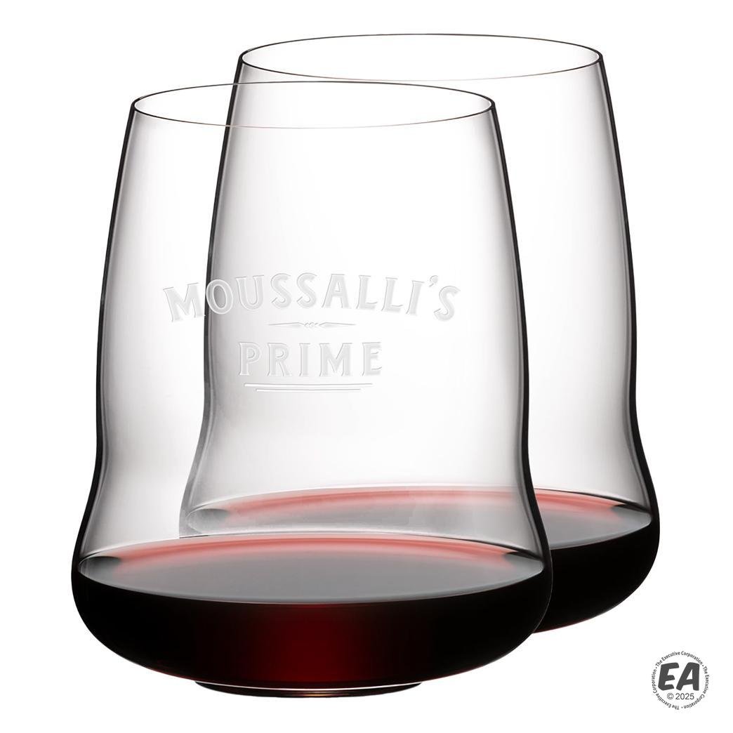 24 oz. Stemless Wings Series Cabernet Wine Glasses 2-Piece Gift Set