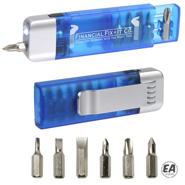 Clip-on Pocket Screwdriver Flashlight