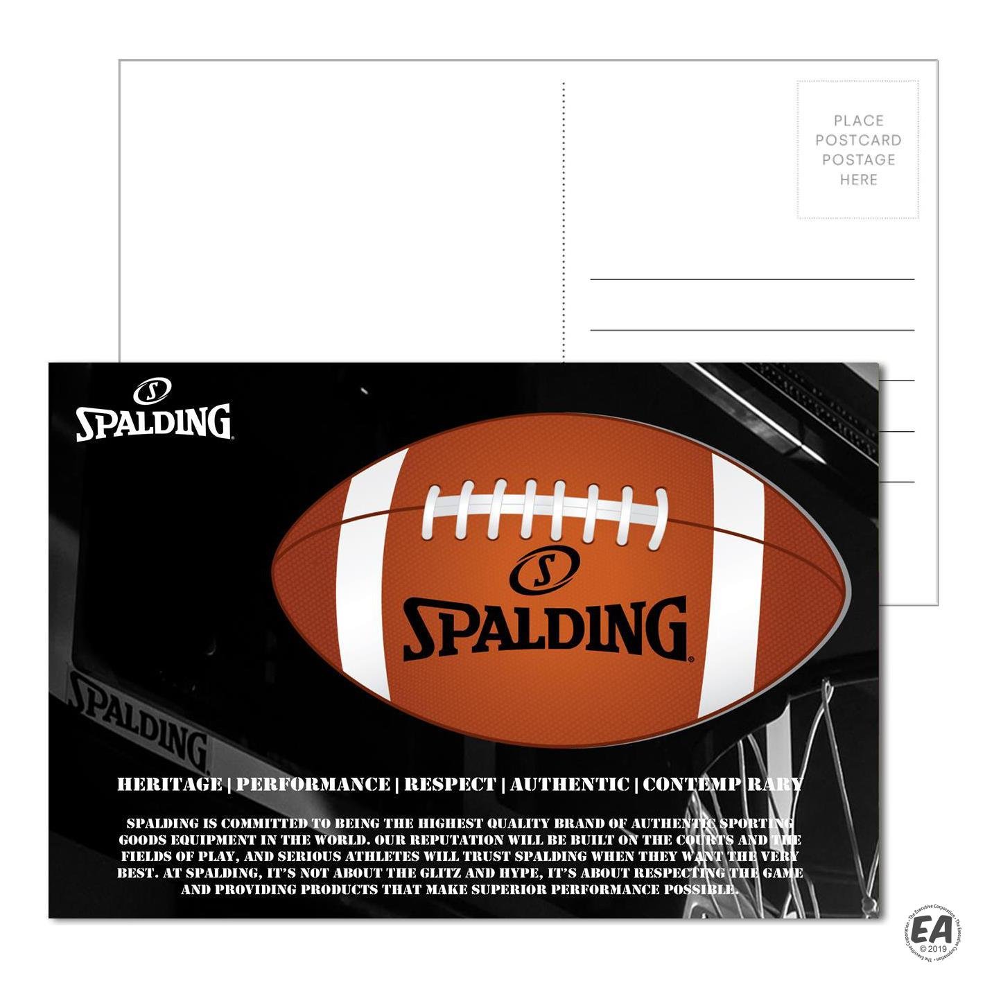 Post Card with Full Color Football Coaster