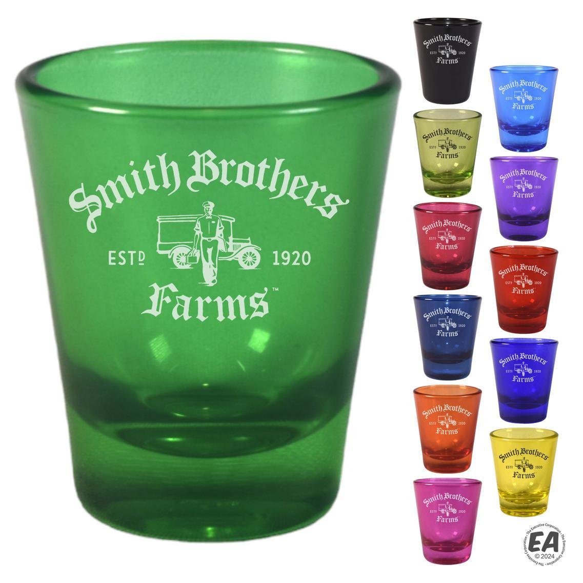 1.75 oz. Tapered Shot Glass with Full Body Spray