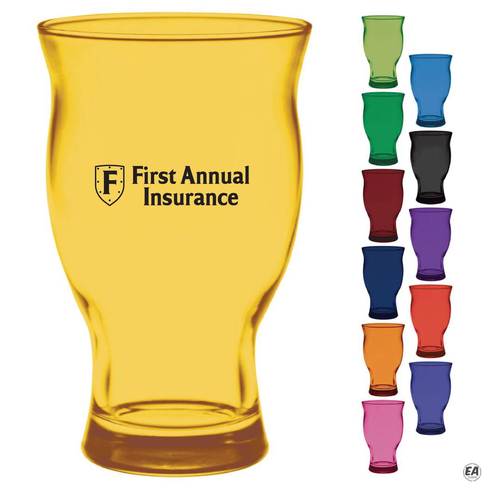16.75 oz. Craft Beer Glass with Full Body Spray