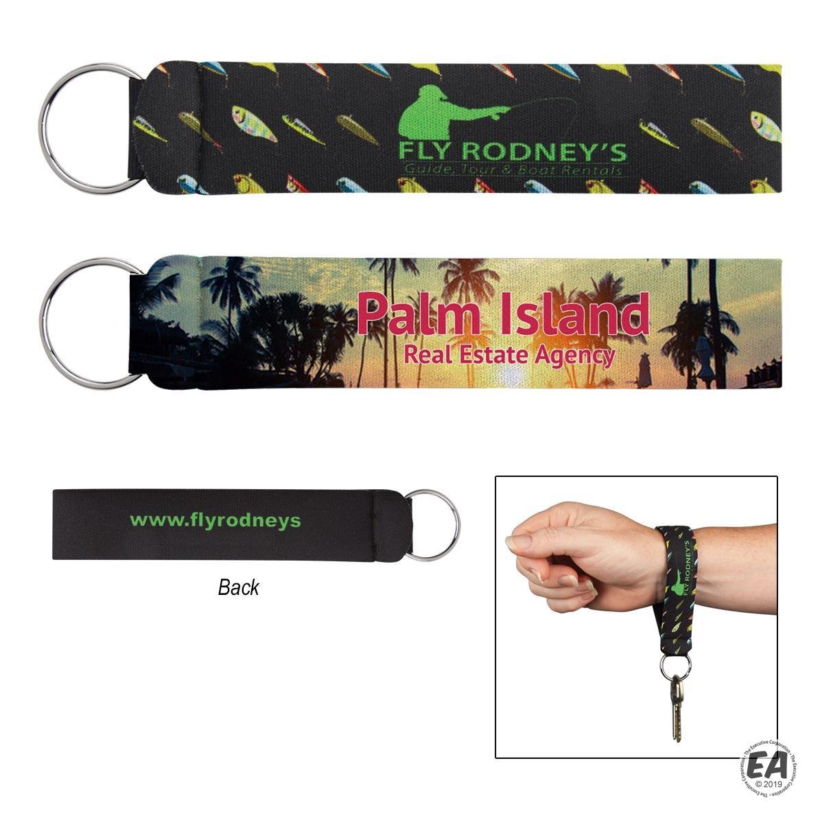 Neoprene Wristband With Key Ring