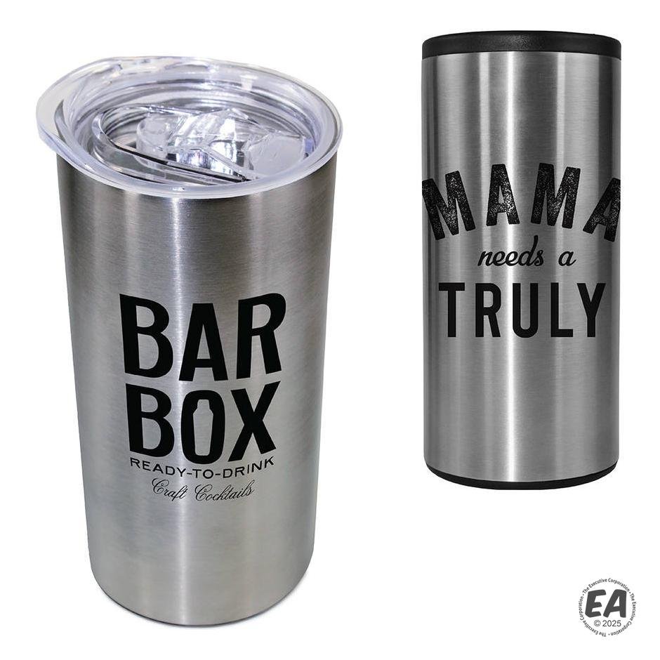 12 oz. Stainless Slim Tumbler/Can Cooler