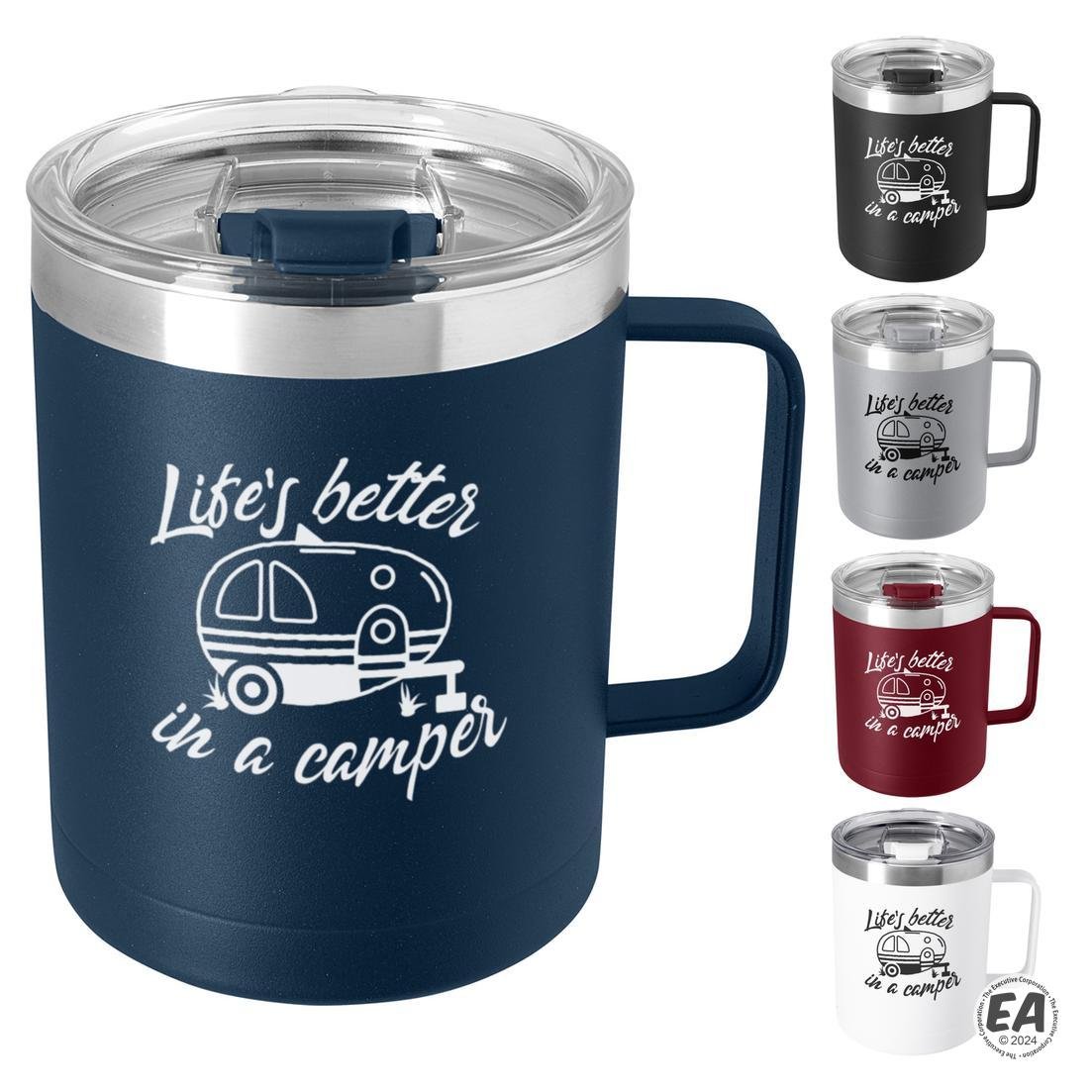 The Viking Collection 14 oz. Stainless Steel Camp Mug (Powder Coated)