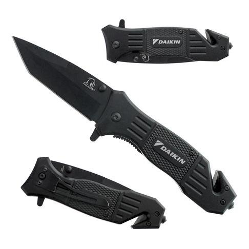 Falcon Tanto Blade Emergency Rescue Knife with Diamond Grip Handle