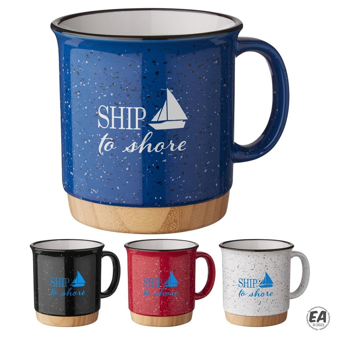 15 oz Campfire Mug with Bamboo Base
