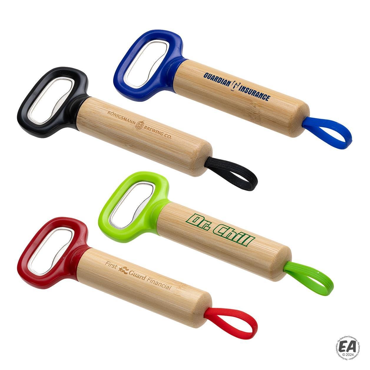 Pop Top Bamboo Bottle Opener