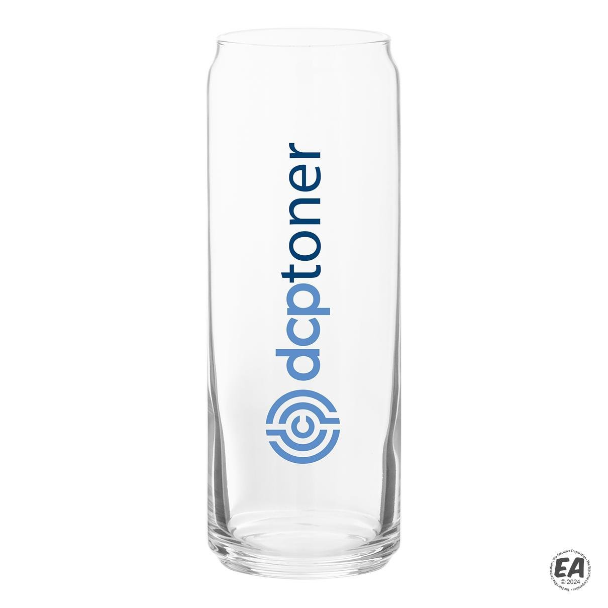 12.5 oz Plain Slim Soda Can Glass