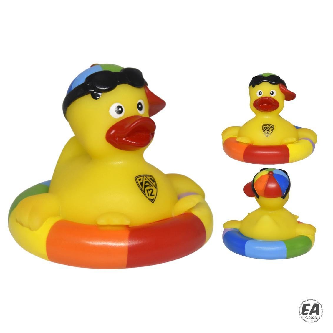 Rainbow Bobbin Buddy Rubber Duck