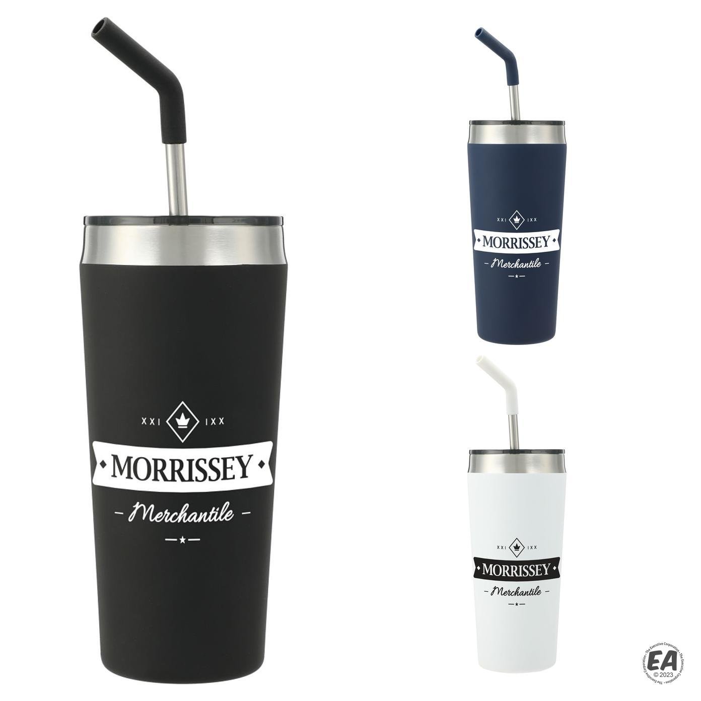 Faye 20 oz Vacuum Tumbler with Strainless Straw