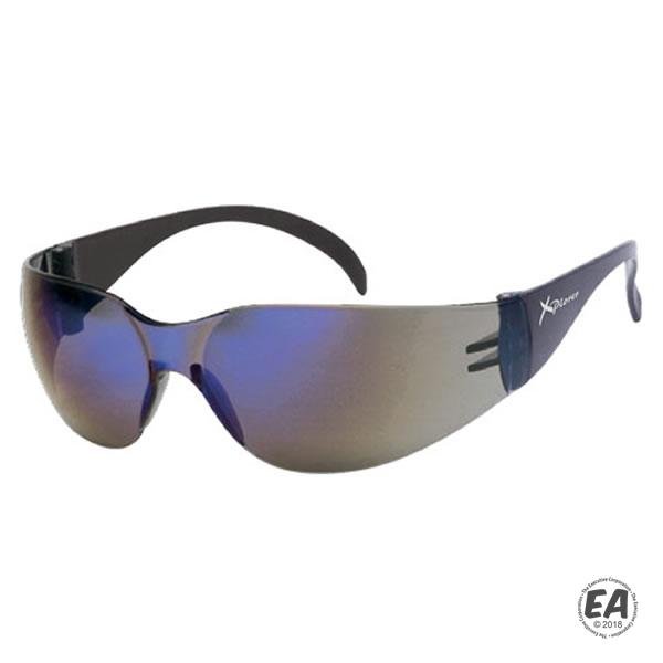 INOX Lightweight GS-1715Q Blue Mirror Safety Glasses