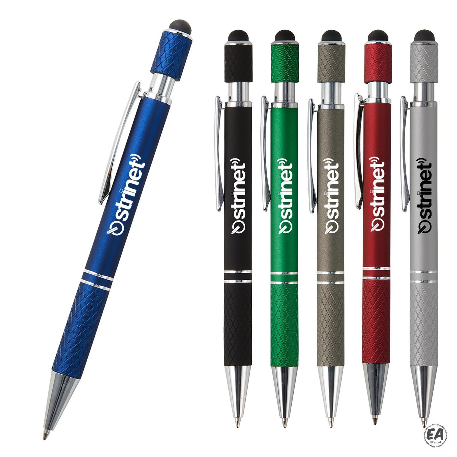 Siena Executive Aluminum Spin Top Stylus Pen