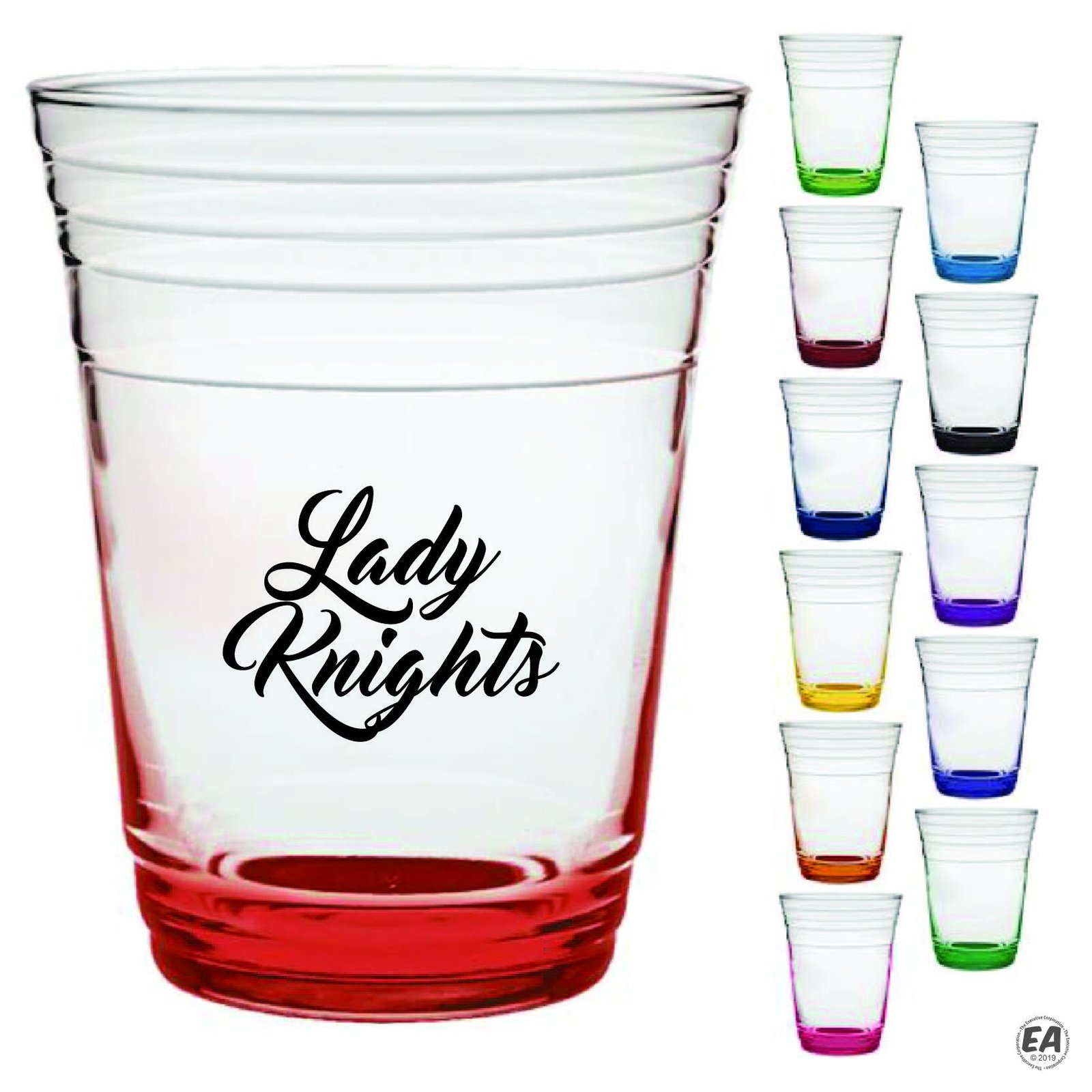16 oz. Glass Fill Up Cup with Bottom Spray