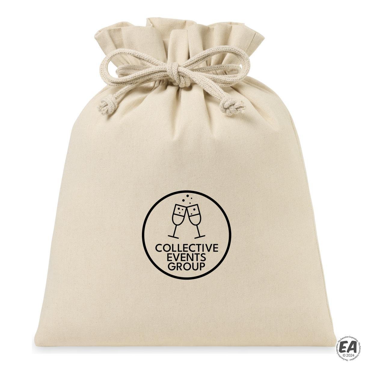 Eco-conscious Canvas Drawstring Gift Bag - Large