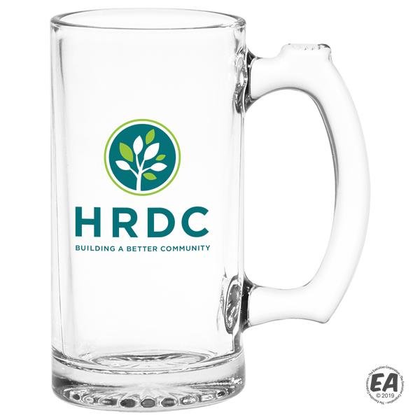 12.5 oz. Thumbprint Glass Tankard