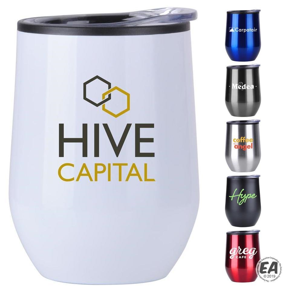12 oz Economy Stainless Steel Stemless Wine with Plastic lining