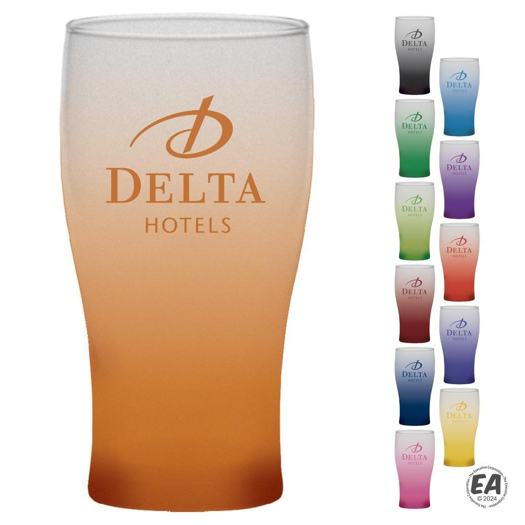 16 oz. Pub Beer Glass with Frosty Blend Spray