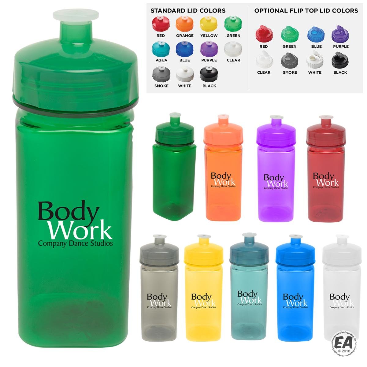 16 oz PolySure Squared-up Bottle