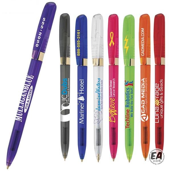 Pivo Clear Gold Twist Pen