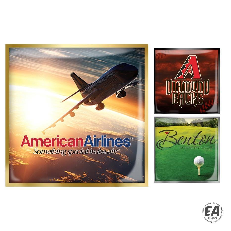 Full Color Epoxy Lapel Pins - Square 1.50" x 1.50" - Quick Turn