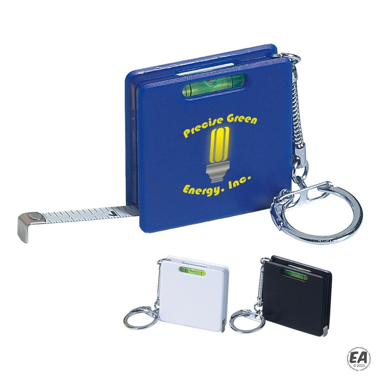 Square Level Tape Measure Key Tag