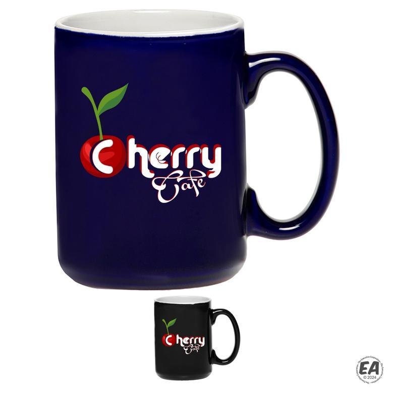 15 oz. El Grande Two Tone Glossy Coffee Mug