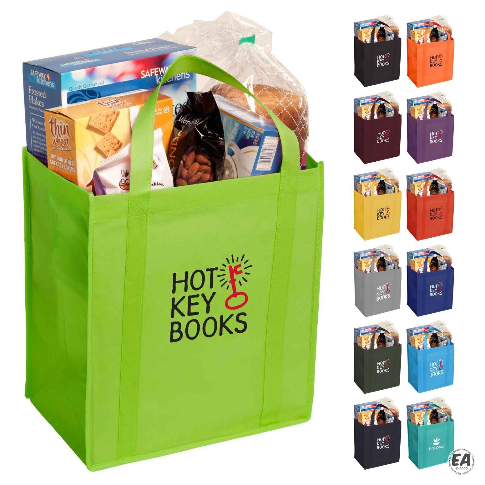 13x12x8 Non-Woven Polypropylene Grocery Tote