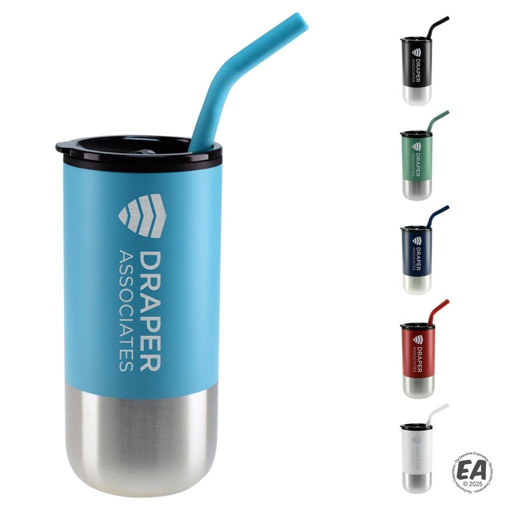 16 oz. Vigo Collection Straw Tumbler - Laser Etched