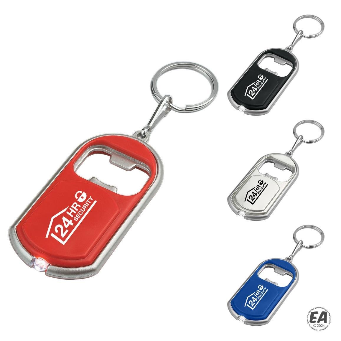 Bottle Opener Key Chain with LED Light