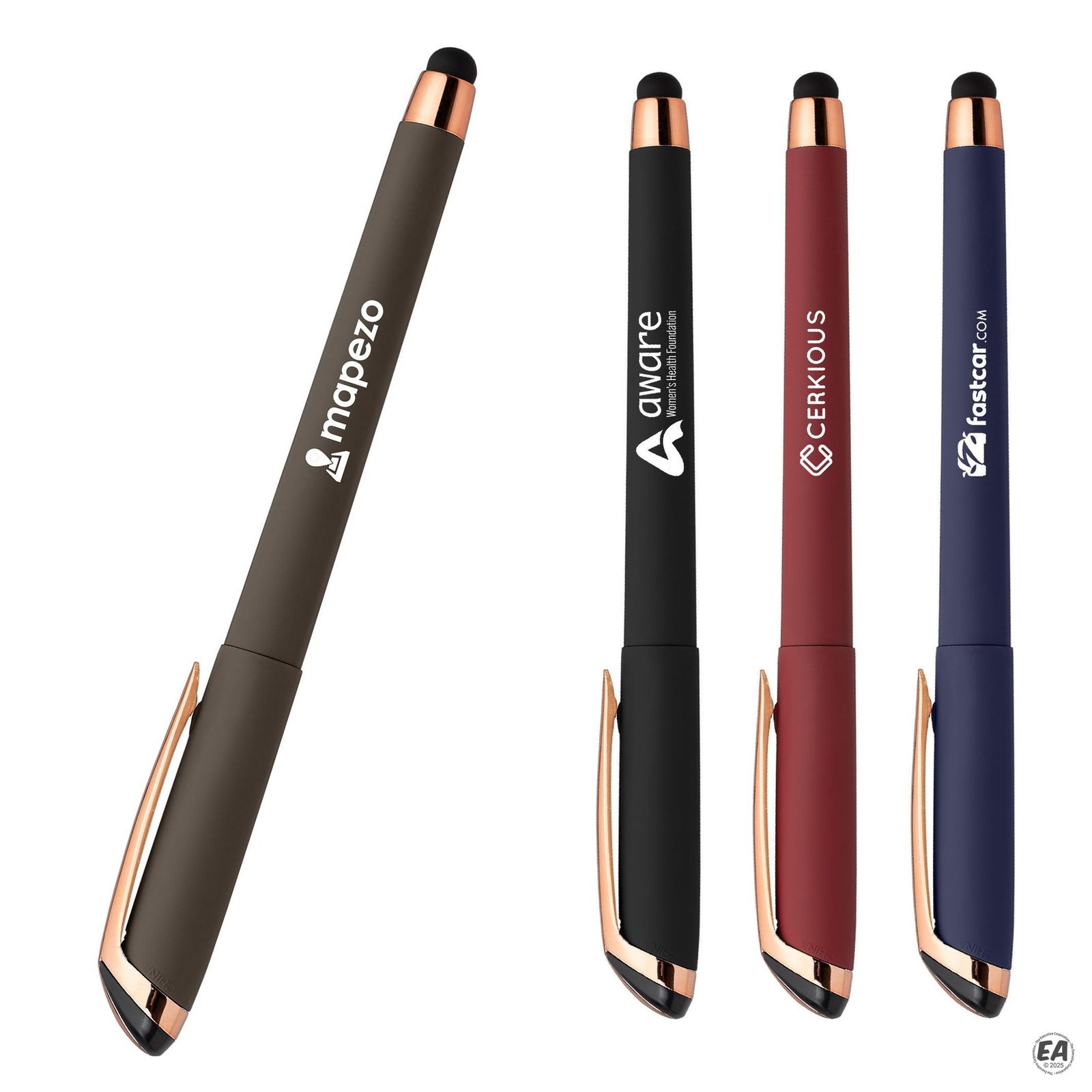 Gazelle Gel Softy Rose Gold Pen w/ Stylus