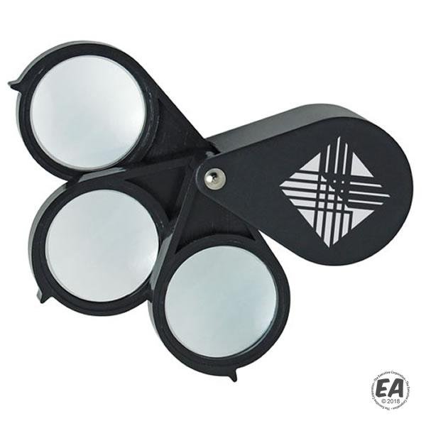 15x Triple Lens Folding Magnifier