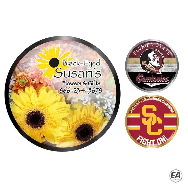 Full Color Epoxy Lapel Pins - Circle 1.25" Dia. - Quick Turn