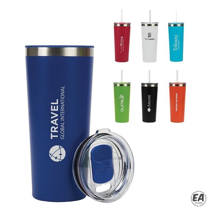 Bremen 24 oz. Steel Recycled Plastic Liner Travel Tumbler