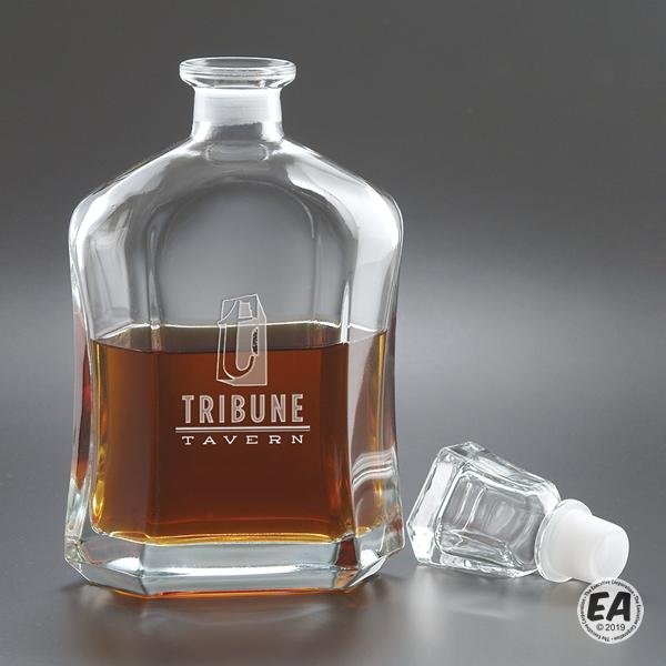 23 oz. Deep Etched Napolean Decanter