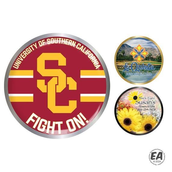 Full Color Epoxy Lapel Pins - Circle 0.875" Dia. - Quick Turn