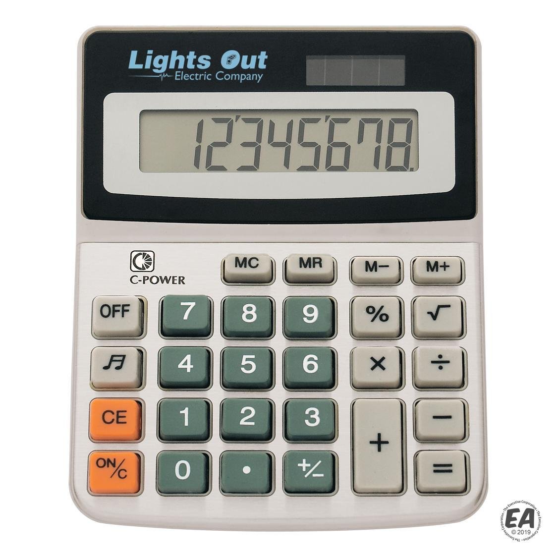 8-Digit Display Solar Powered Calculator