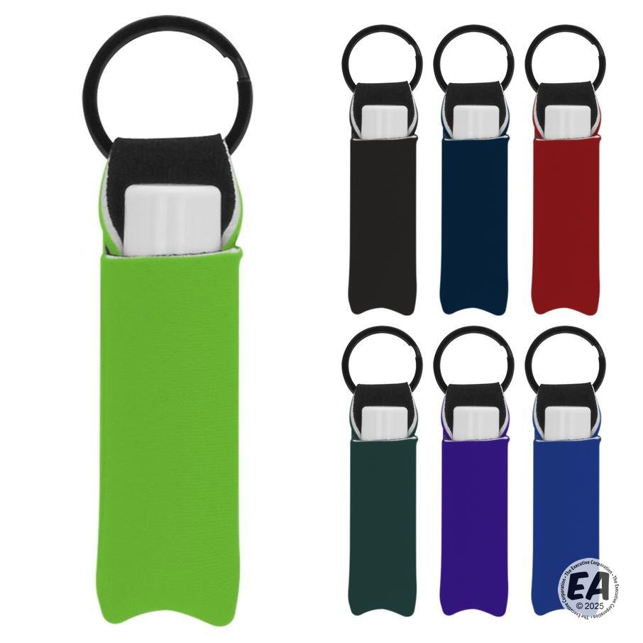 Neoprene Lip Balm Sleeve Pocket with SPF 15 Lip Balm