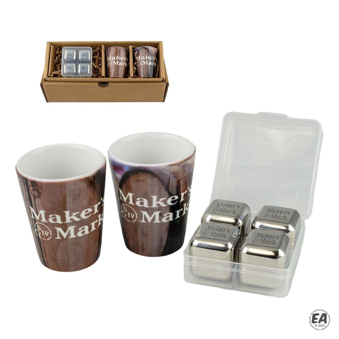 Toast Shot Glasses and Dice Kit