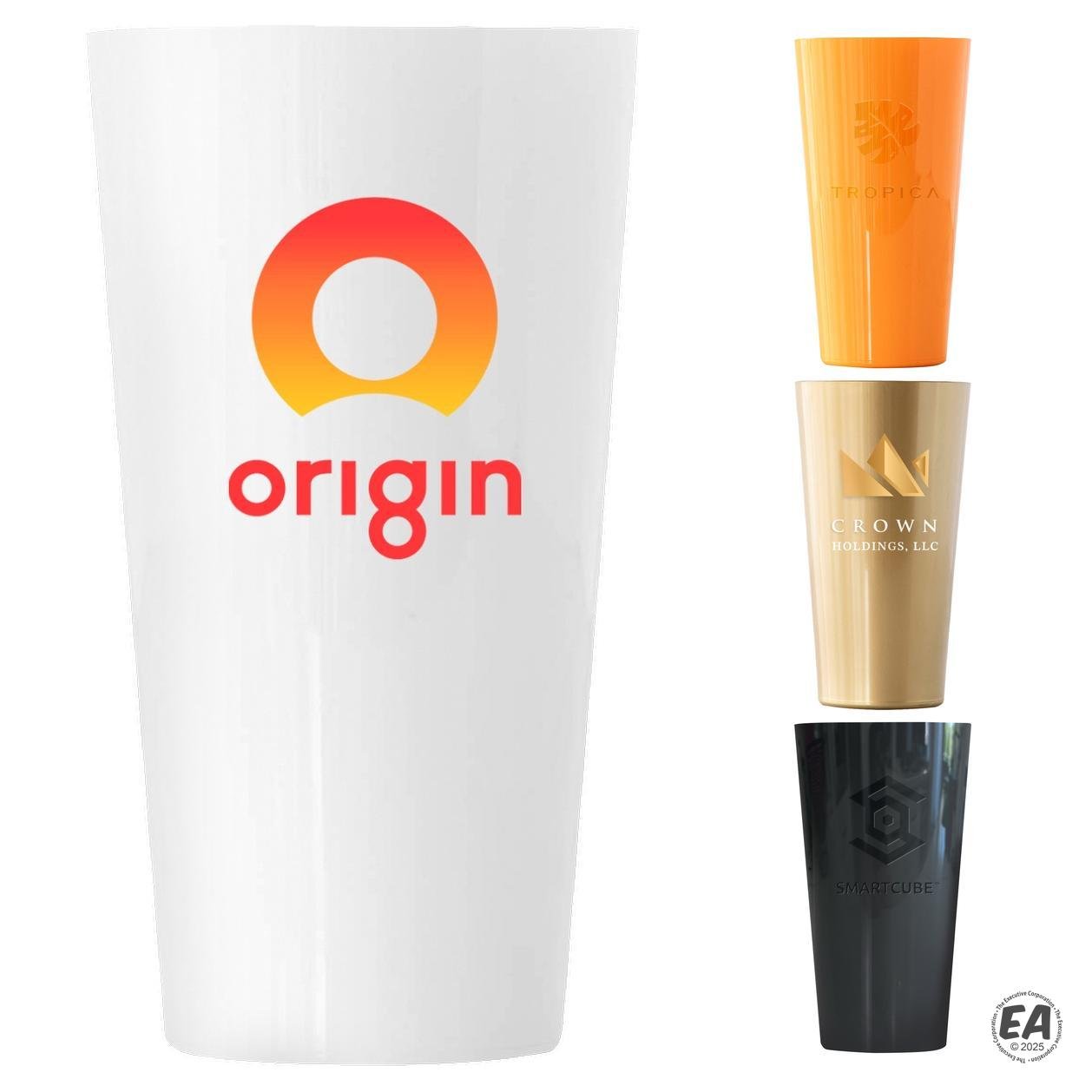 Symglass 16 oz Colored Unbreakable Resin Pint Glass