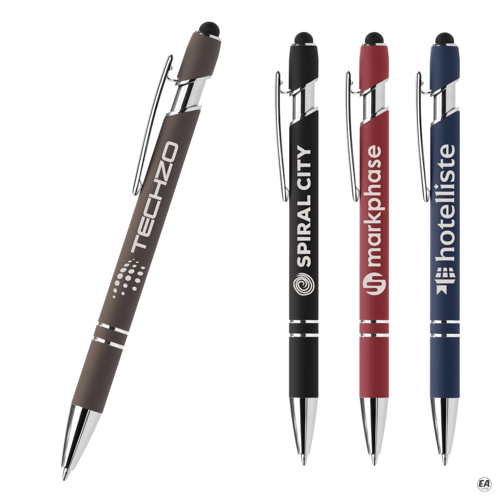 Ellipse Softy Recycled Aluminum Pen with Stylus and Anti-Fraud Ink