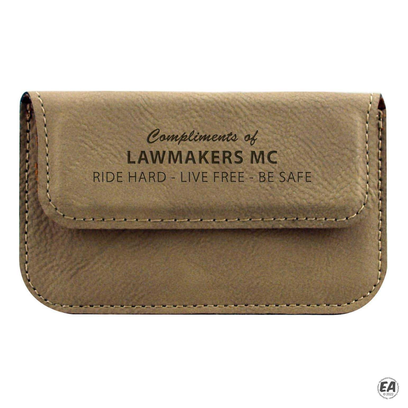Leatherette Soft Business Card Holder