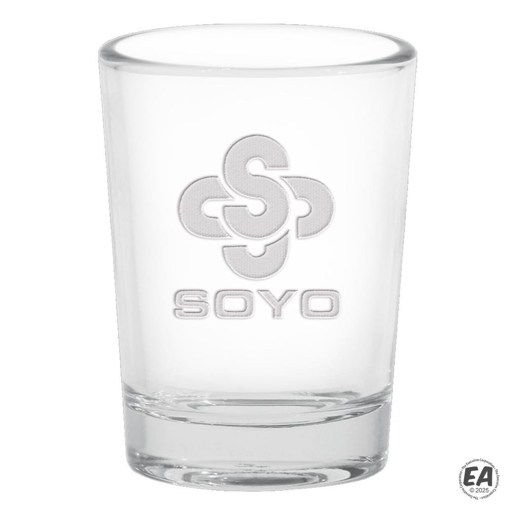4 oz. Deep Etched Large Shot Glass - Deep Etched