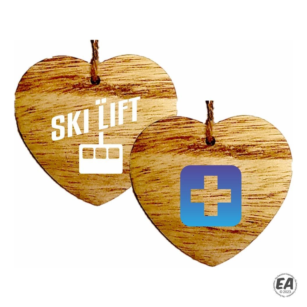 3" Wood Ornament - Heart